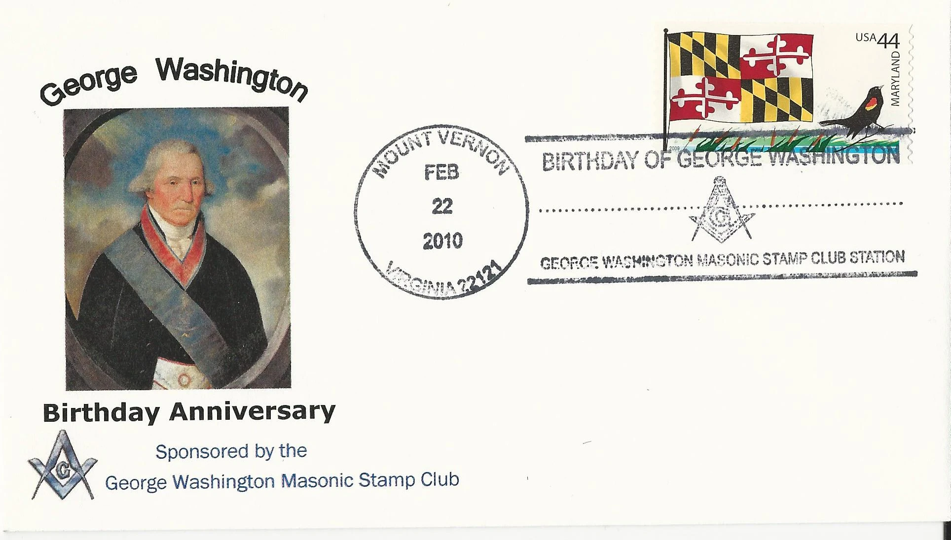 George Washington Brithday Postmark #1: Mount Vernon, VA&hellip;